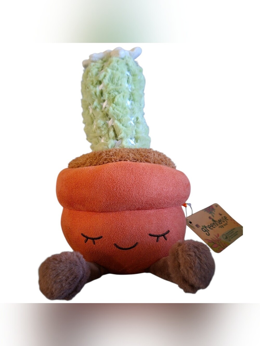 Greenhouse By Russ - 12" Orange Pot Cactus Plush NWT